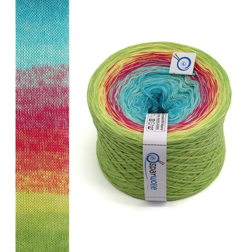 Yarn Gradient, Farbenfroh