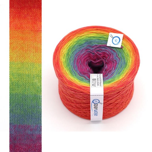 Farbverlaufsgarn / Bobbel, Summer Rainbow