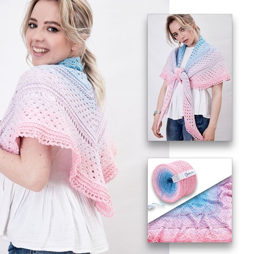 Farbverlaufsgarn / Bobbel, Barbie