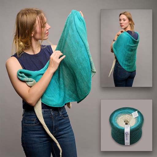  Yarn Gradient, Larimar