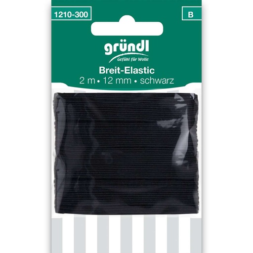 [1210] Gründl Breit-Elastik, 12 mm x 2 m