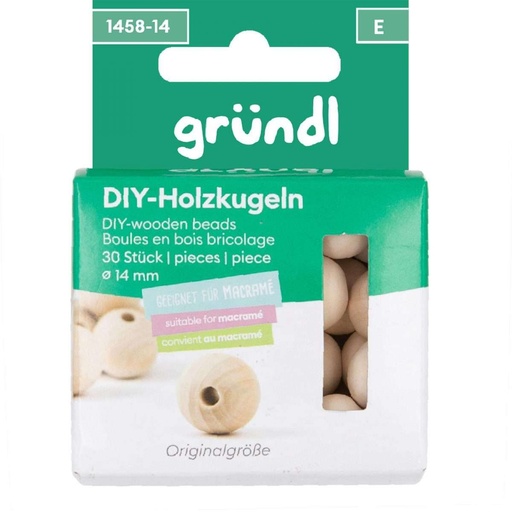 [1458] Gründl DIY Holzkugeln (gebohrt)
