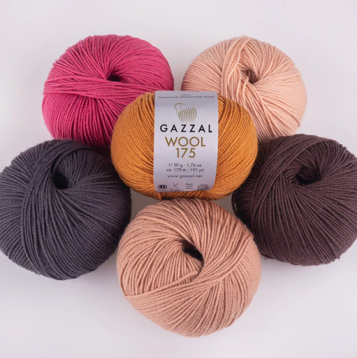 [wool175] Gazzal Merinowolle extra fine, Wool 175