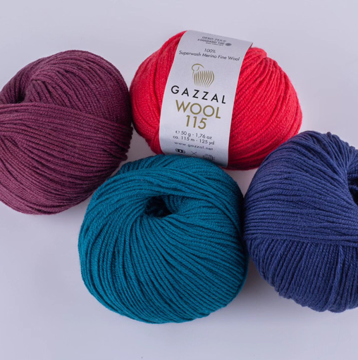 [wool115] Gazzal Merinowolle, Wool 115