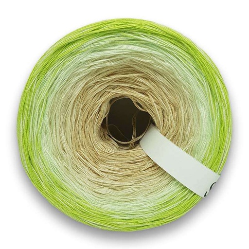 Bobbel / Farbverlaufsgarn, Beilauf Creme