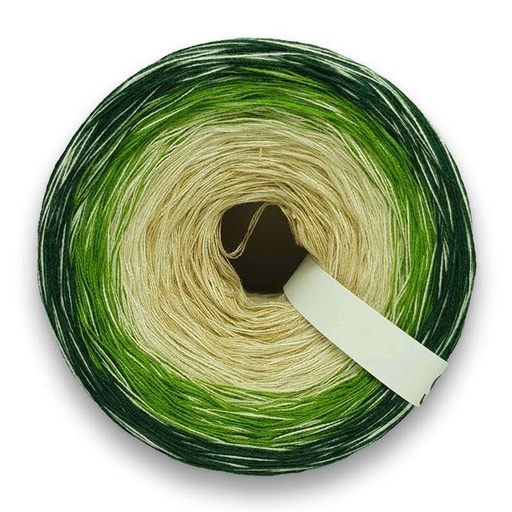 Bobbel / Farbverlaufsgarn, Beilauf Creme