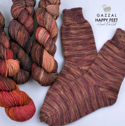 [Happy-Feet] Gazzal Happy Feet handgefärbten Sockenwolle mit Merinowolle